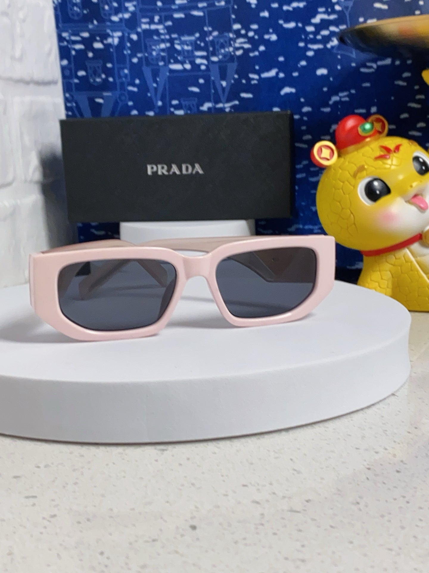 Prada Square Silver Lens Sunglasses for Men & Women - 372077 - detail image 2
