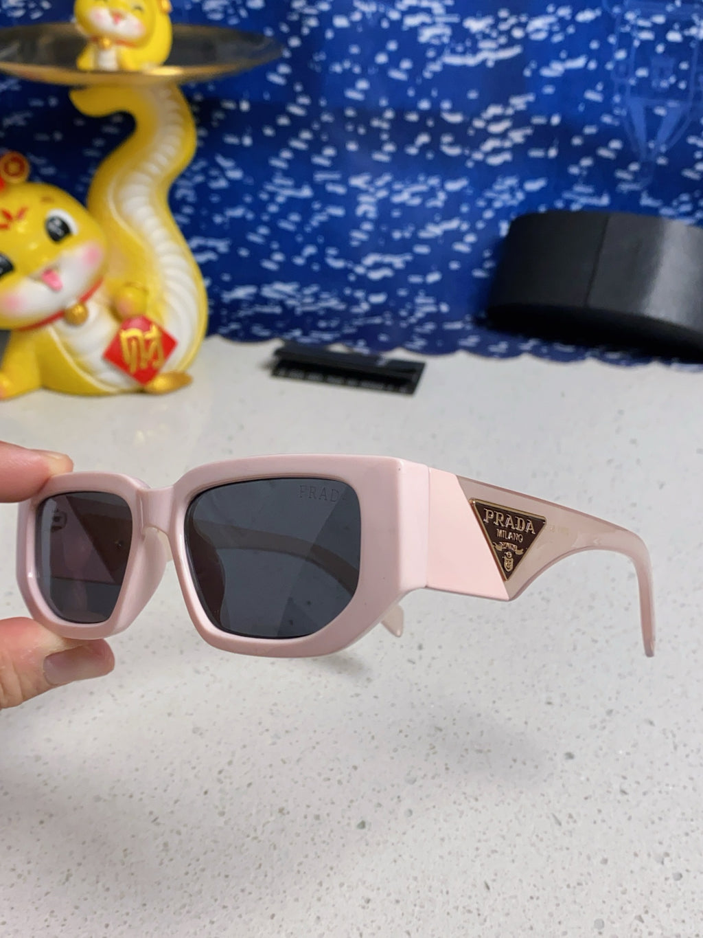 Prada Square Silver Lens Sunglasses for Men & Women - 934938 - detail image 6