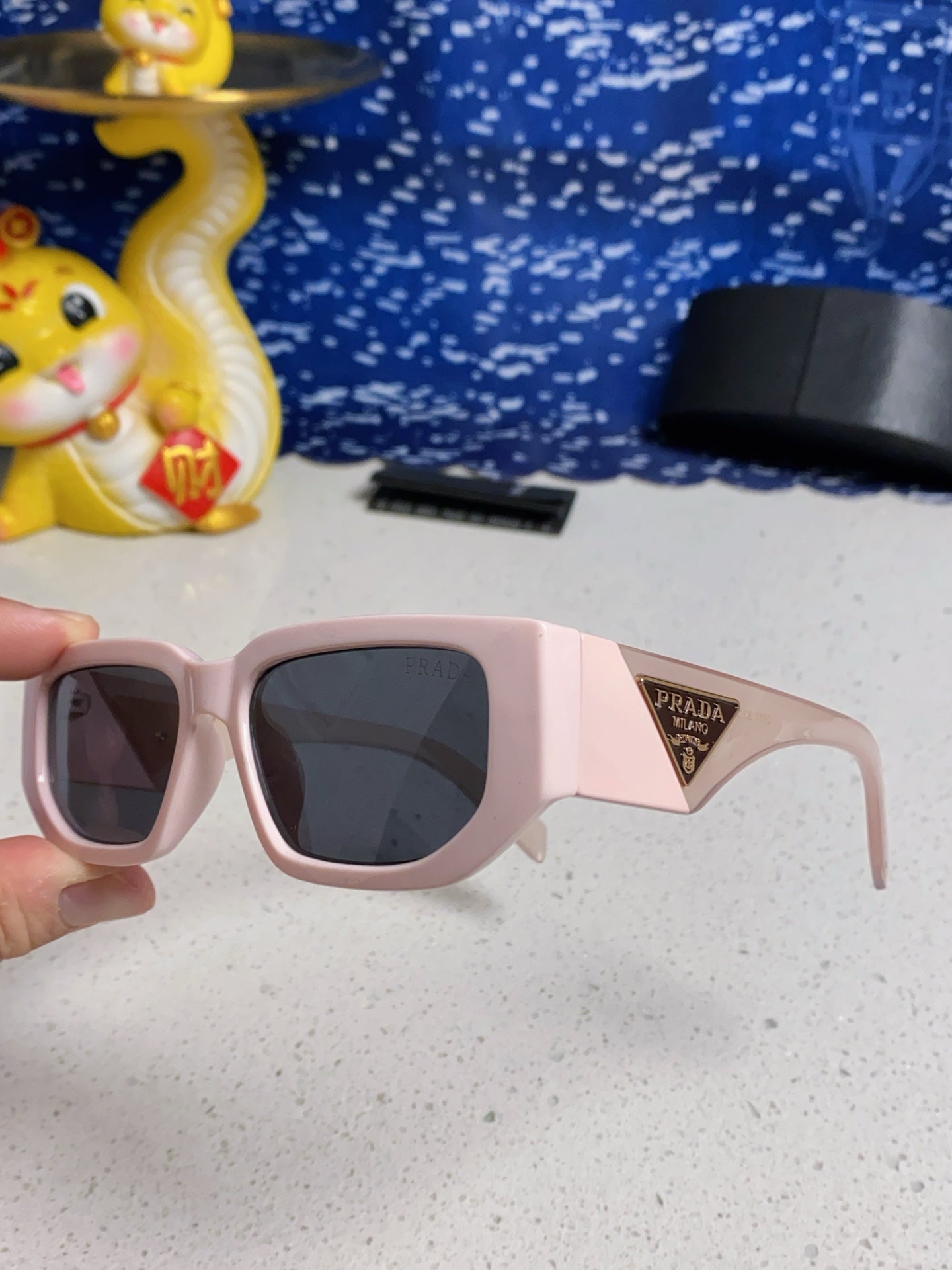 Prada Square Silver Lens Sunglasses for Men & Women - 934938 - detail image 6