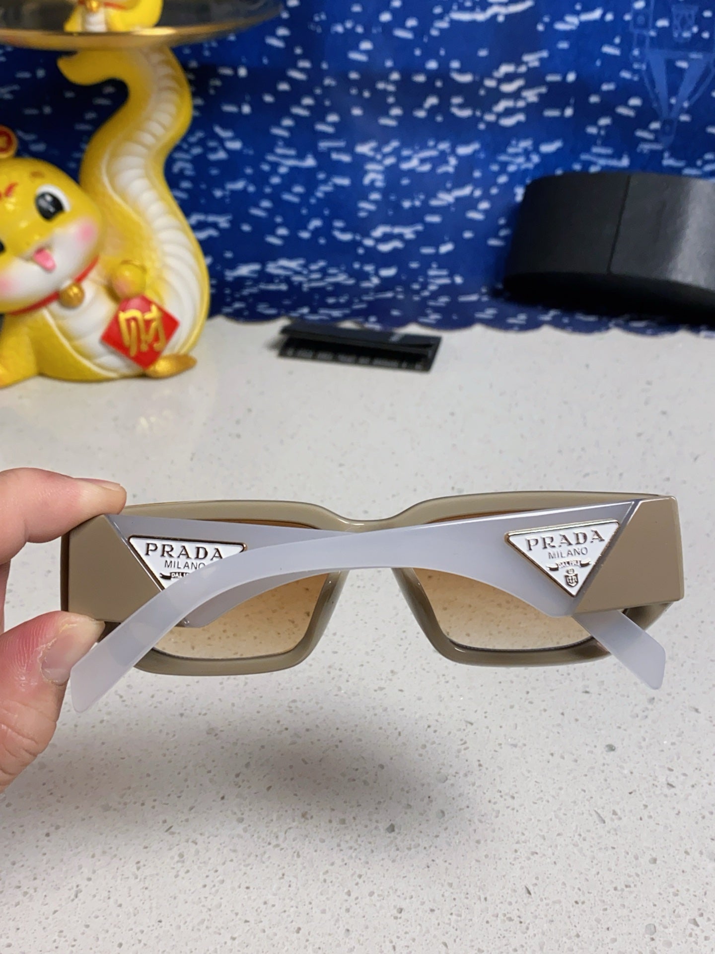Prada Square Brown Lens Sunglasses for Men & Women - 934939 - detail image 5