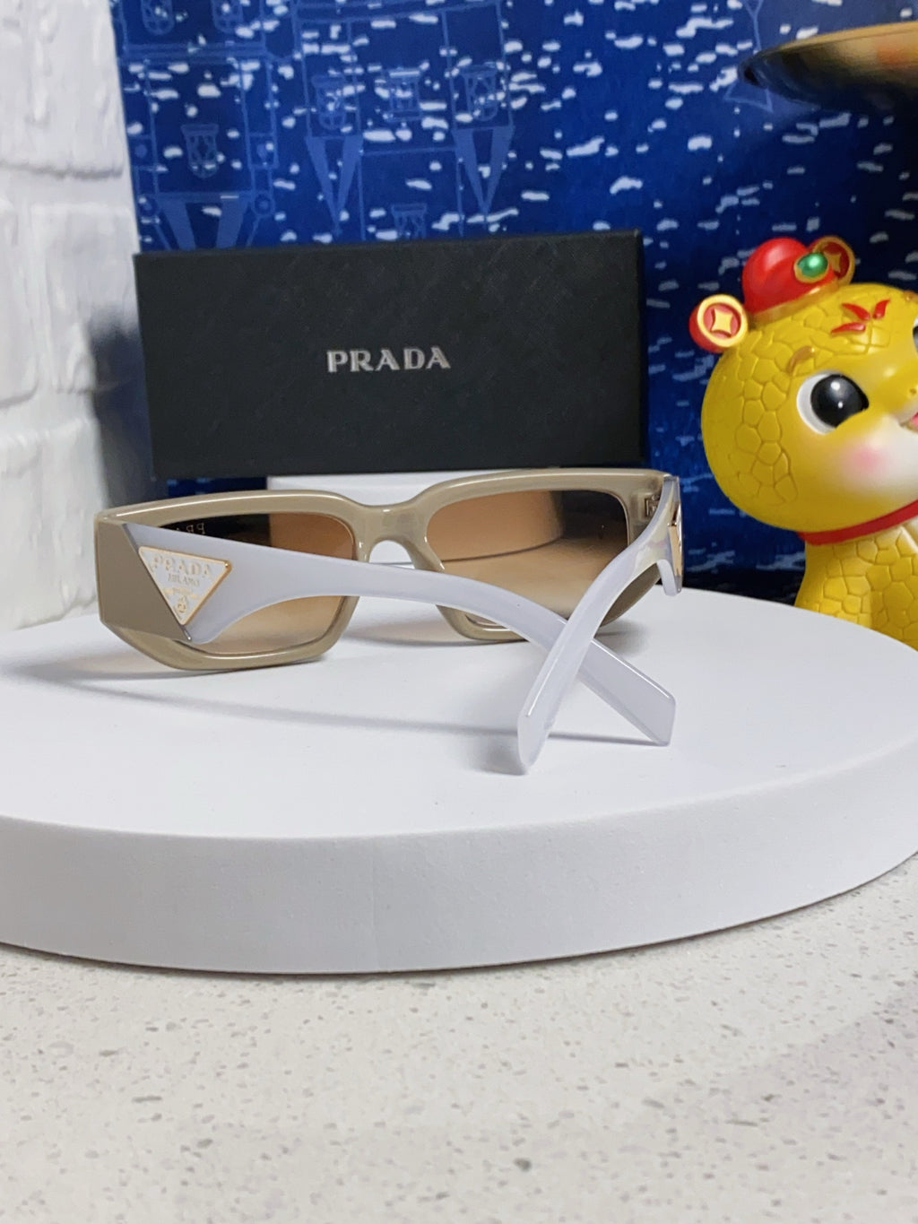 Prada Square Brown Lens Sunglasses for Men & Women - 934939 - detail image 3