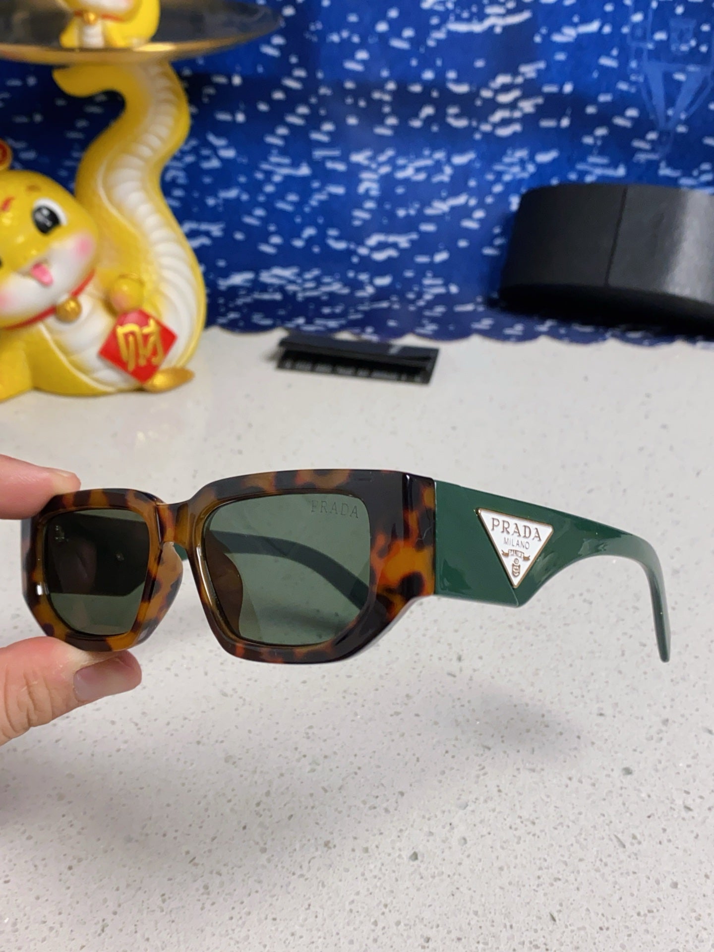 Prada Square Silver Lens Sunglasses for Men & Women - 372079 - detail image 6