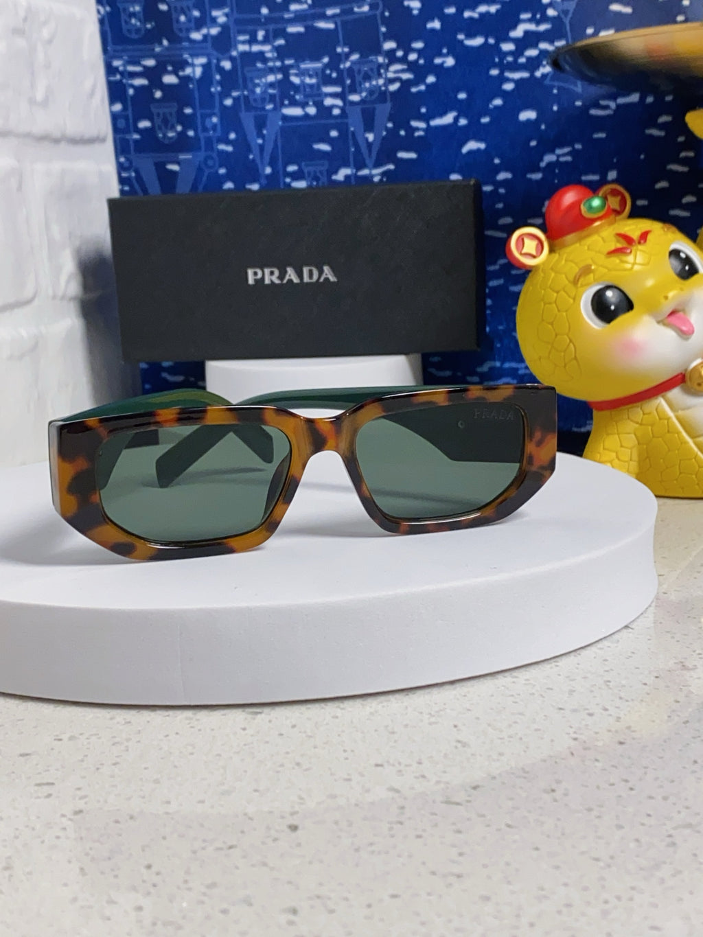 Prada Square Silver Lens Sunglasses for Men & Women - 934940 - detail image 2