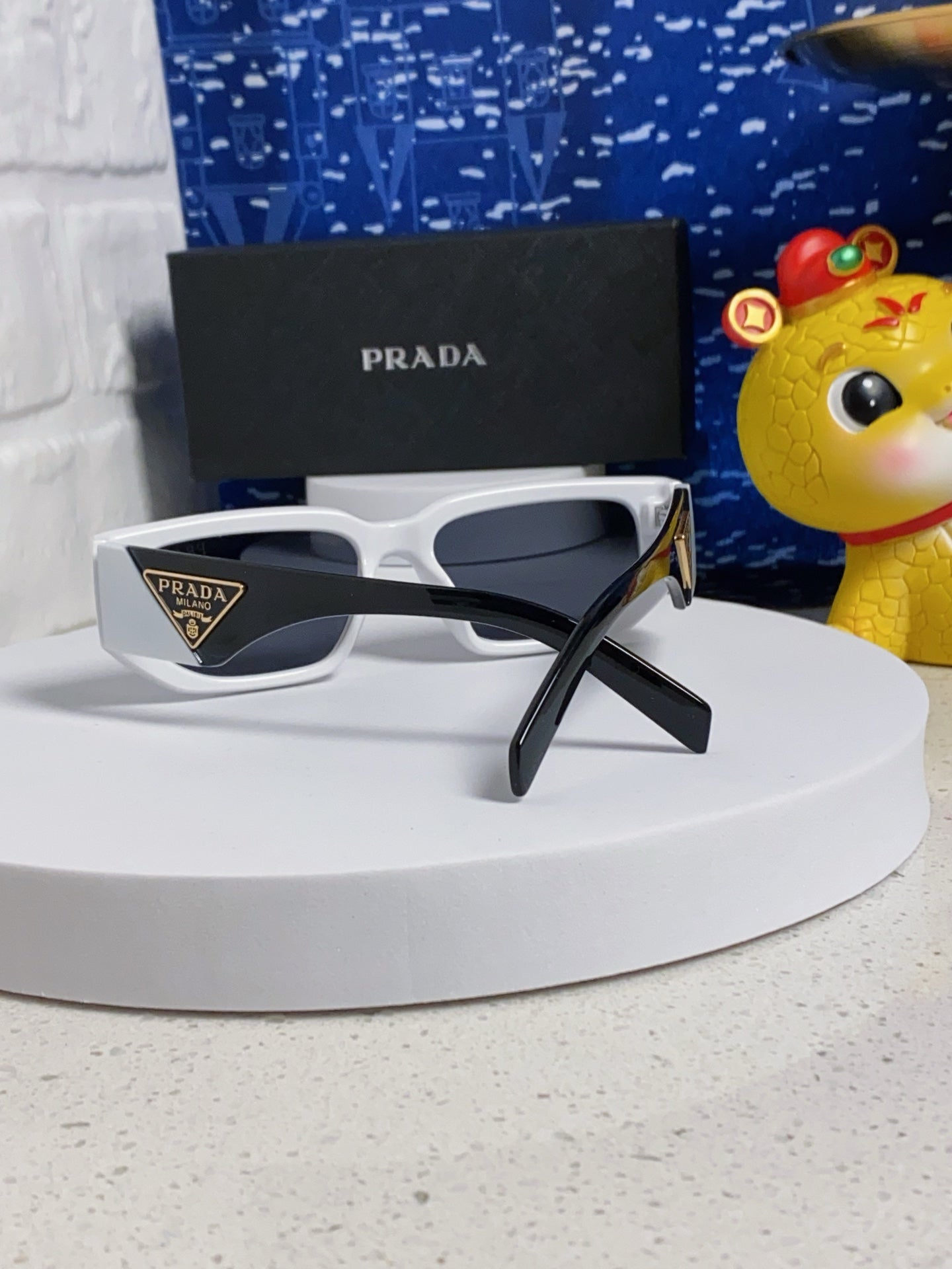 Prada Square Silver Lens Sunglasses for Men & Women - 372080 - detail image 3