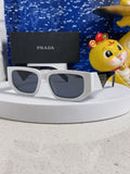 Prada Square Silver Lens Sunglasses for Men & Women - 934941