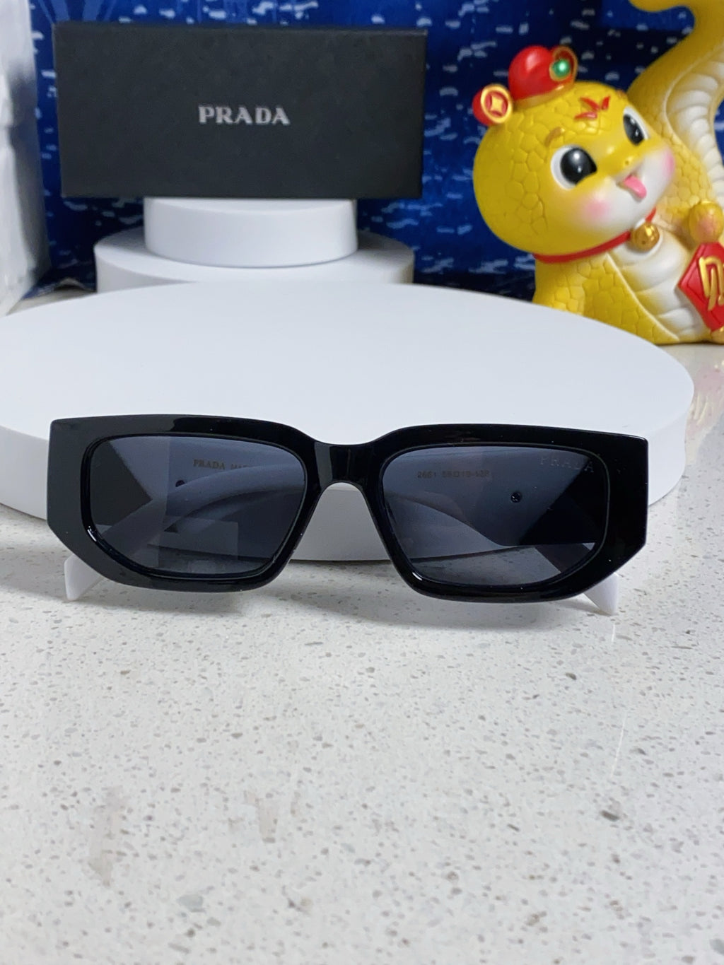 Prada Square Silver Lens Sunglasses for Men & Women - 934942 - detail image 8