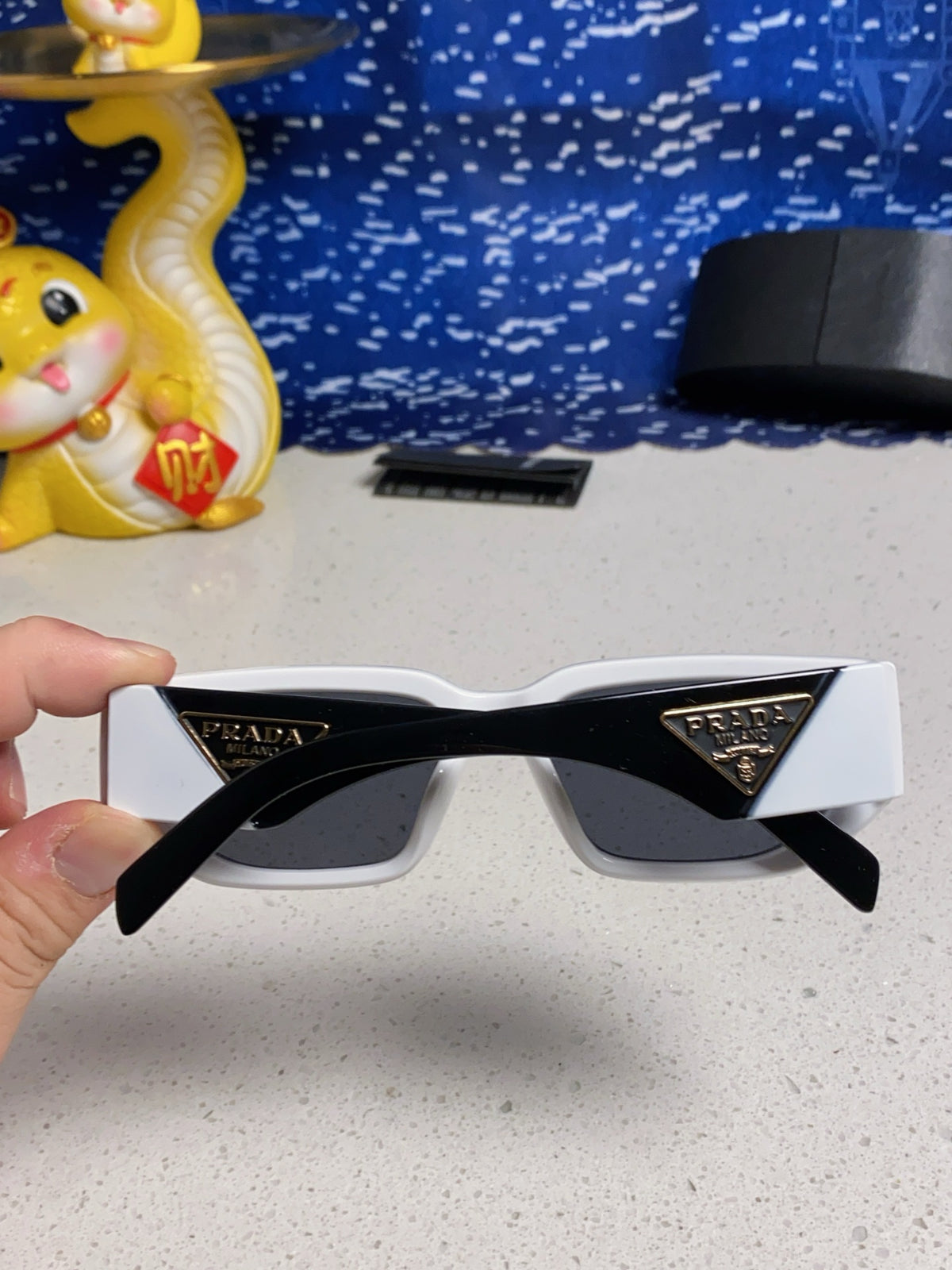 Prada Square Silver Lens Sunglasses for Men & Women - 372080 - detail image 5