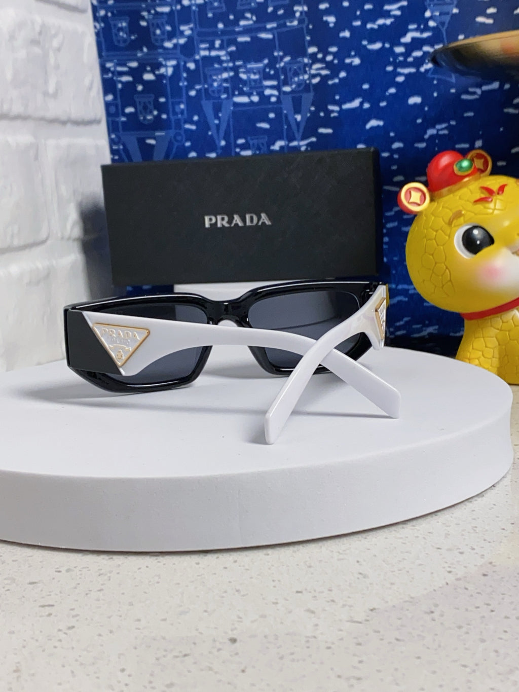 Prada Square Silver Lens Sunglasses for Men & Women - 372081 - detail image 3