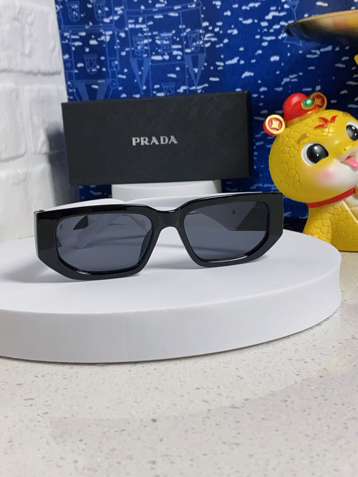 Prada Square Silver Lens Sunglasses for Men & Women - 372081 - detail image 2