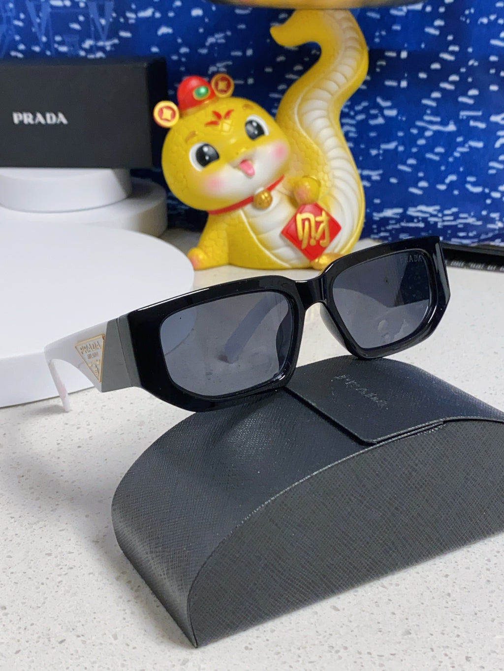Prada Square Silver Lens Sunglasses for Men & Women - 372081 - detail image 9