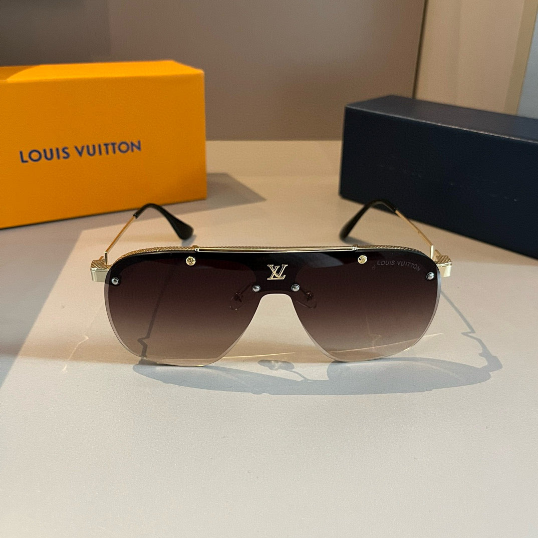 Louis Vuitton Metal Fashion Gold Lens Sunglasses for Men & Women - 381790 - detail image 2