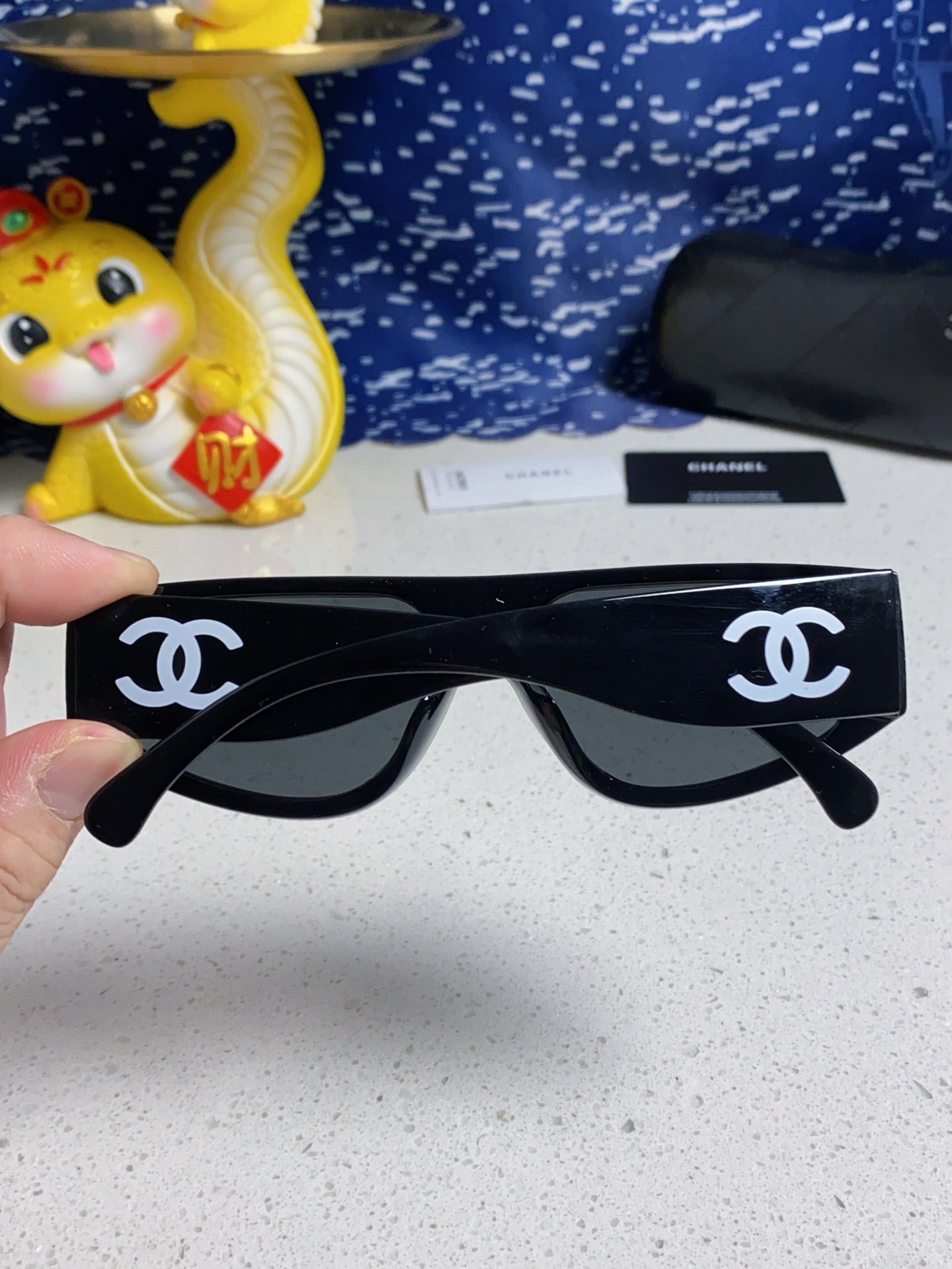 Chanel Fashion Silver Lens Sunglasses for Women - 371689 - detail image 5