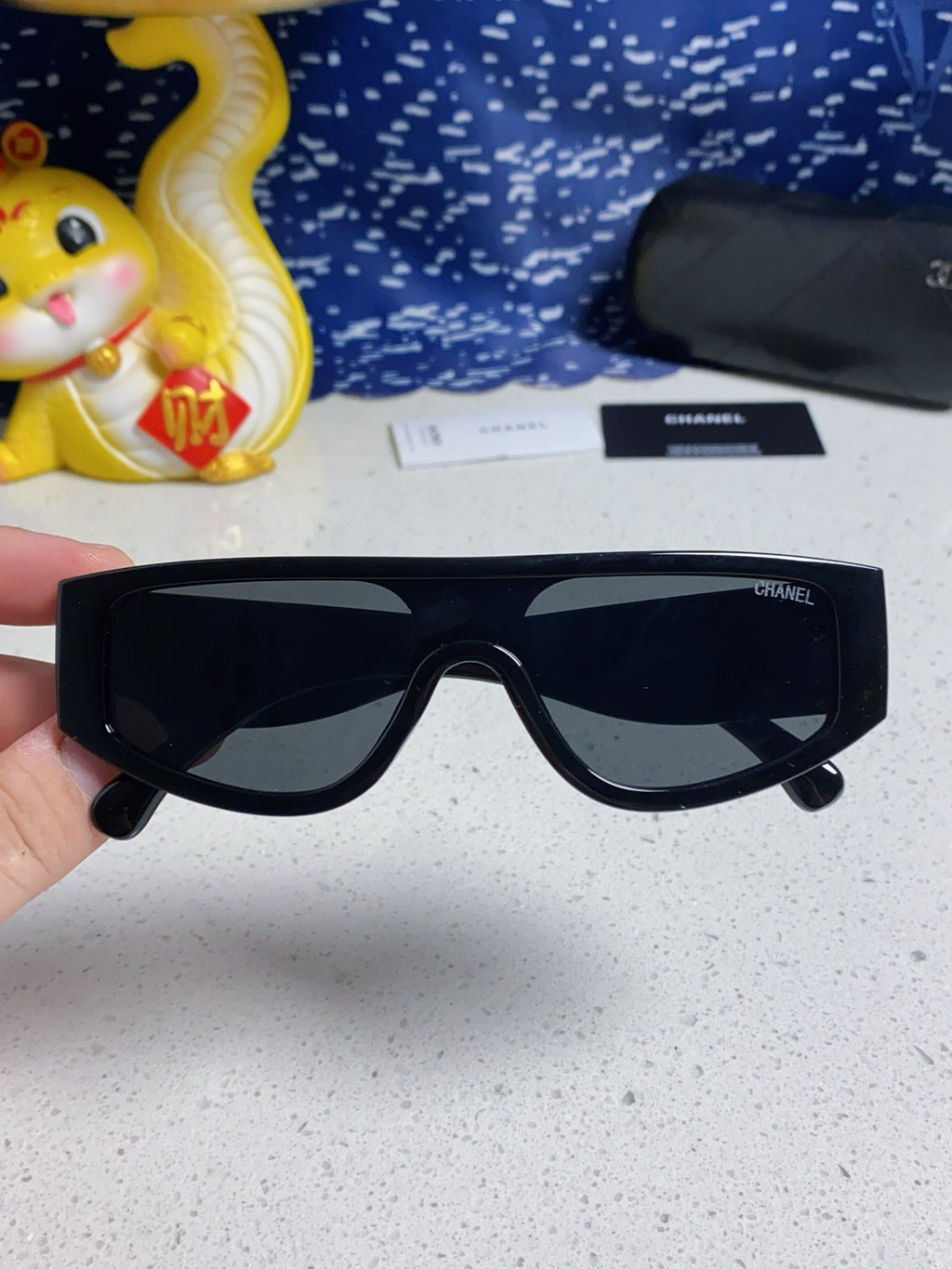 Chanel Fashion Silver Lens Sunglasses for Women - 371689 - detail image 4