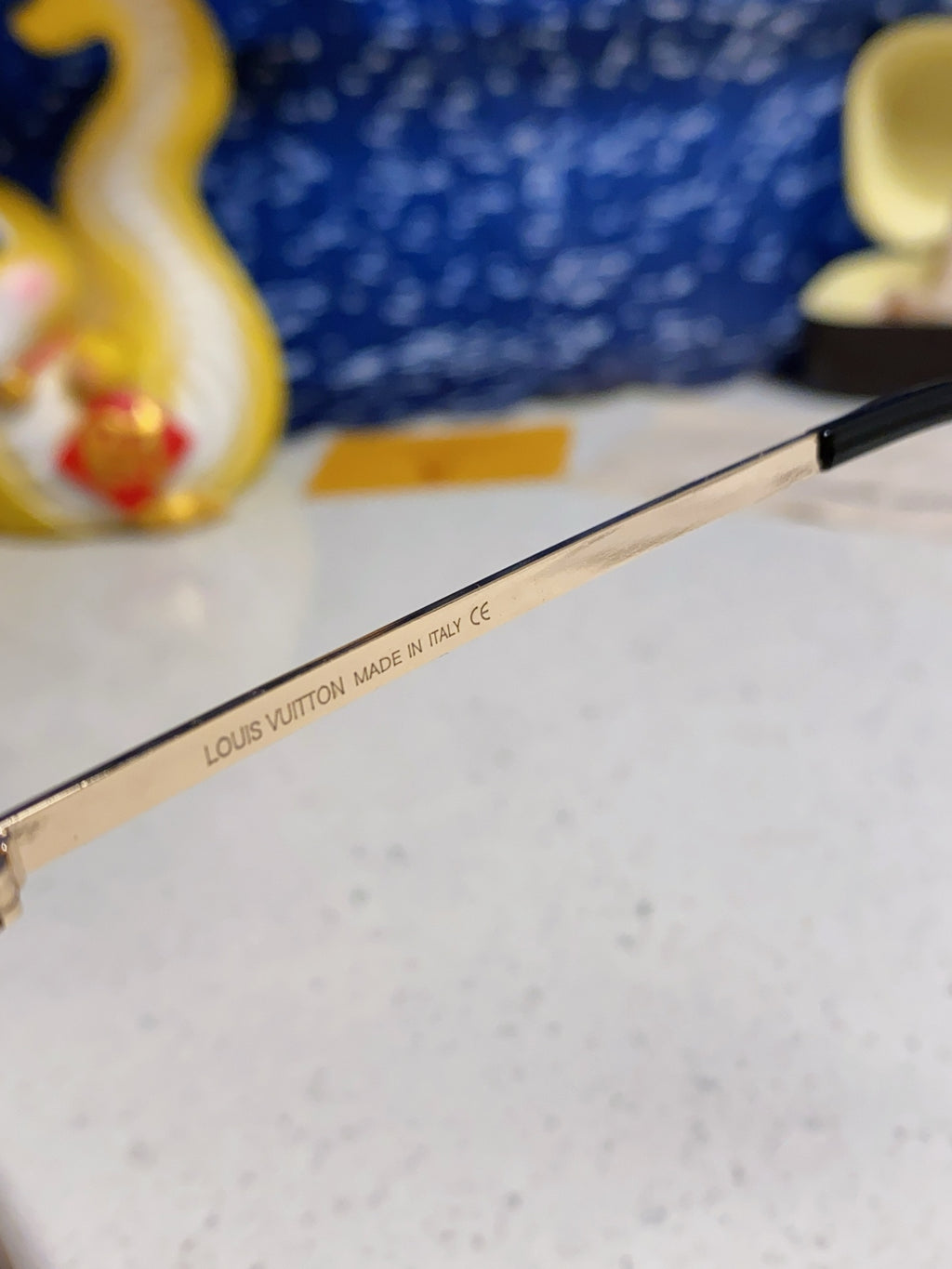 Louis Vuitton Metal Aviator Blue Lens Sunglasses for Men & Women - 381885 - detail image 7