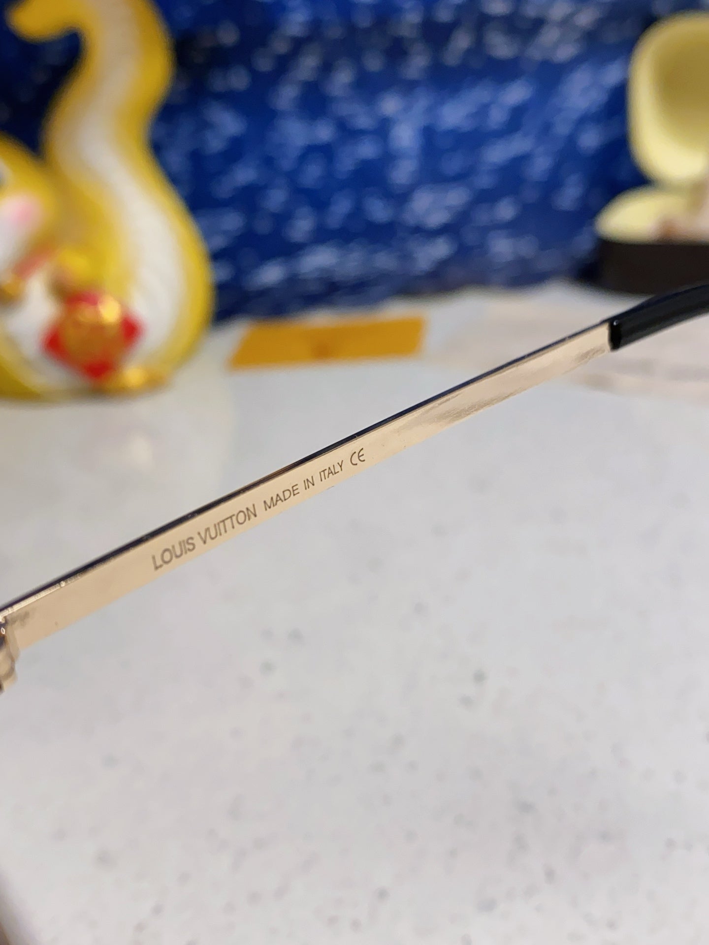 Louis Vuitton Metal Aviator Blue Lens Sunglasses for Men & Women - 381885 - detail image 7