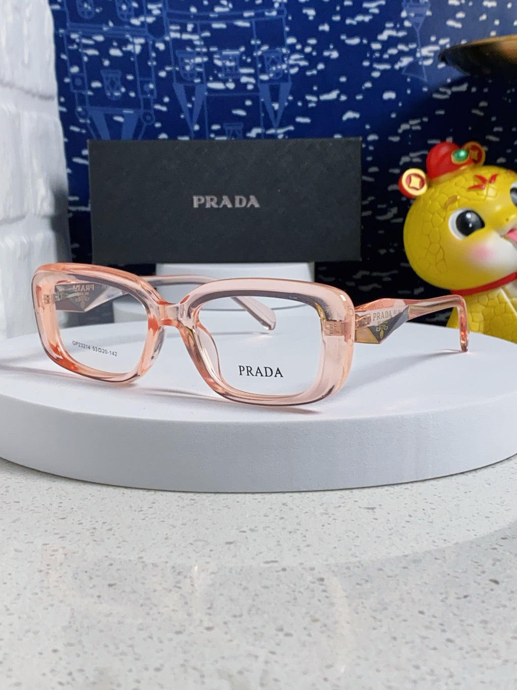 Prada Square Silver Lens Sunglasses for Men & Women - 382676
