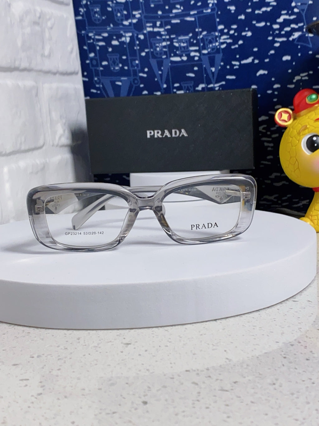 Prada Square Silver Lens Sunglasses for Men & Women - 382677 - detail image 2