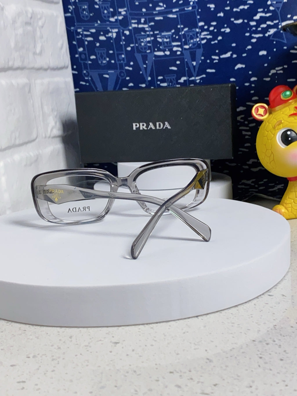 Prada Square Silver Lens Sunglasses for Men & Women - 382677 - detail image 3