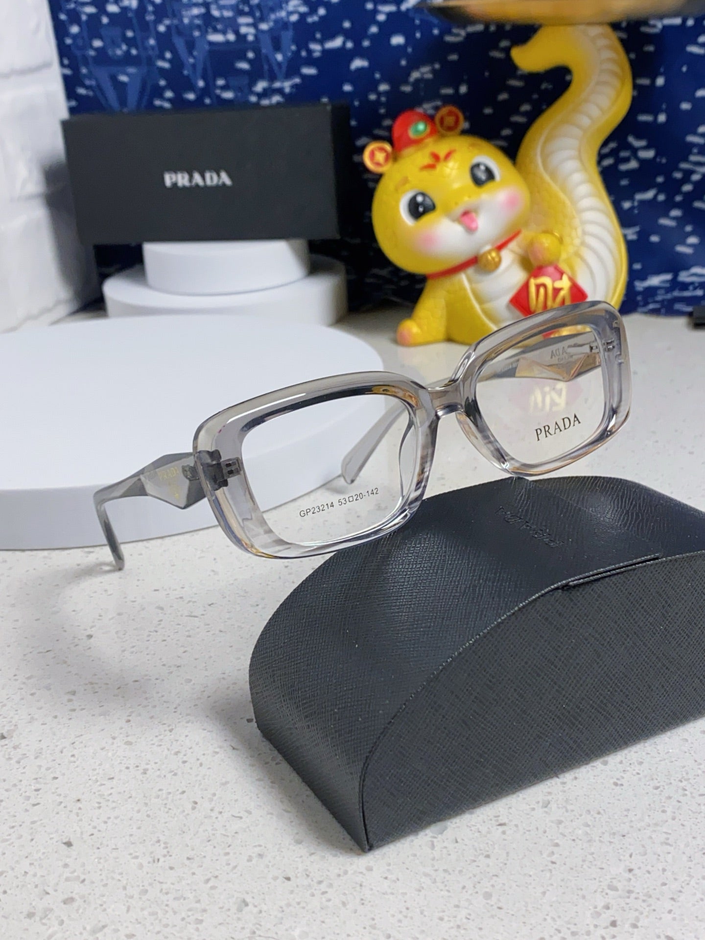 Prada Square Silver Lens Sunglasses for Men & Women - 382677 - detail image 8