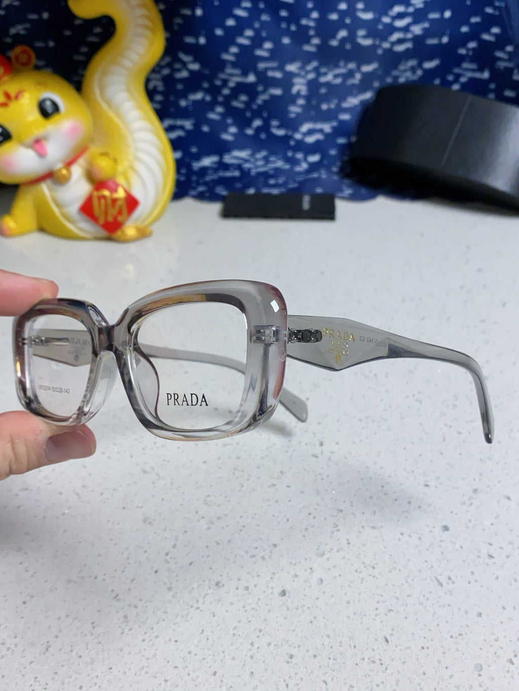Prada Square Silver Lens Sunglasses for Men & Women - 382677 - detail image 6