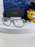 Prada Square Silver Lens Sunglasses for Men & Women - 382677