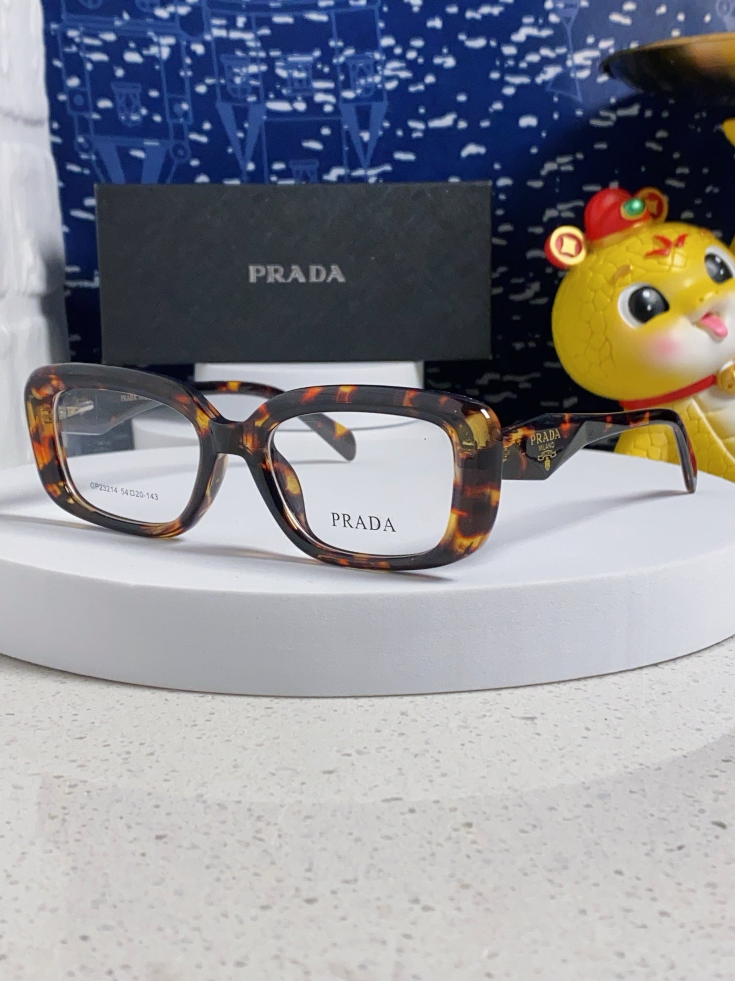 Prada Square Silver Lens Sunglasses for Men & Women - 382678
