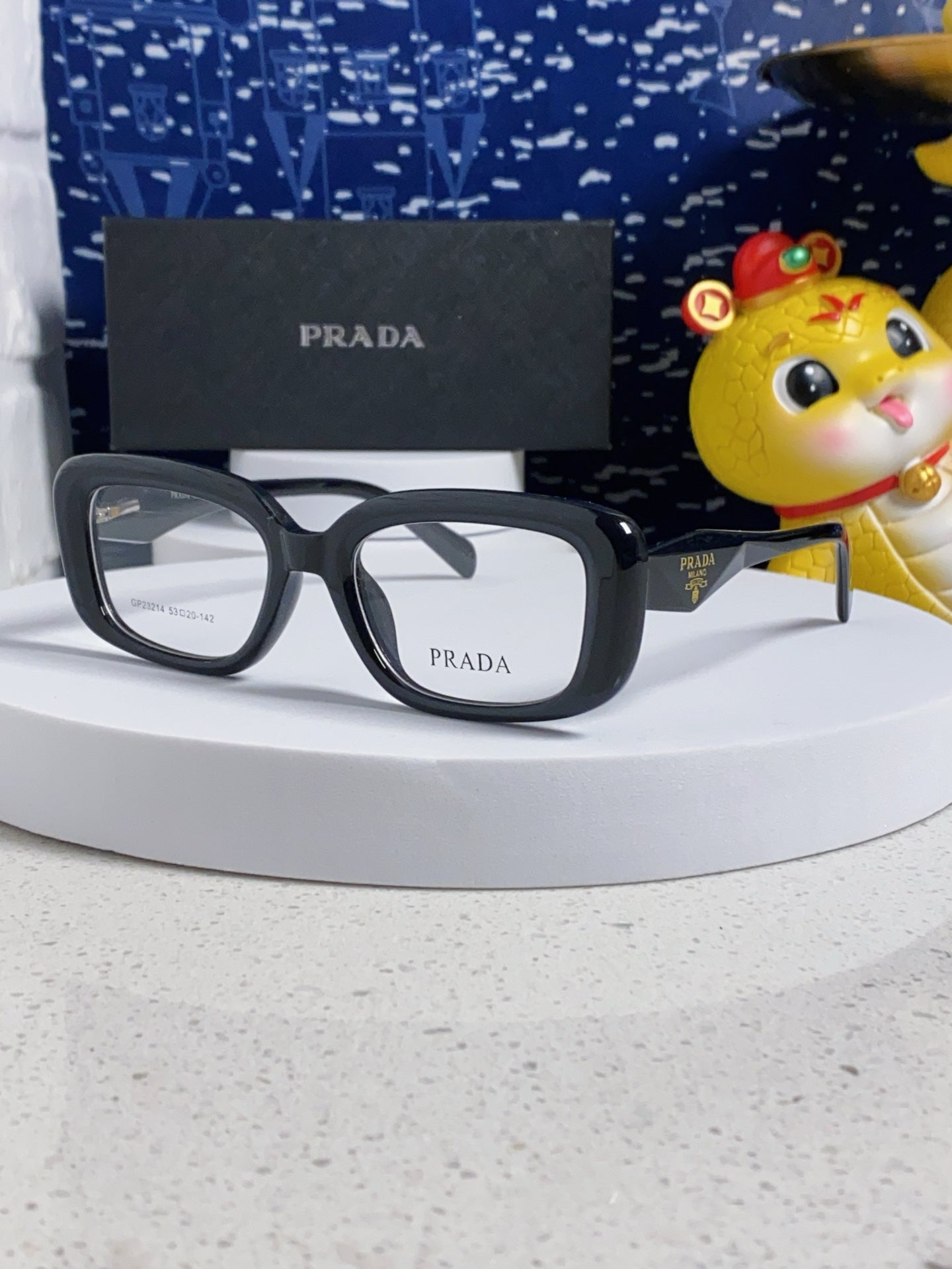 Prada Square Silver Lens Sunglasses for Men & Women - 382679
