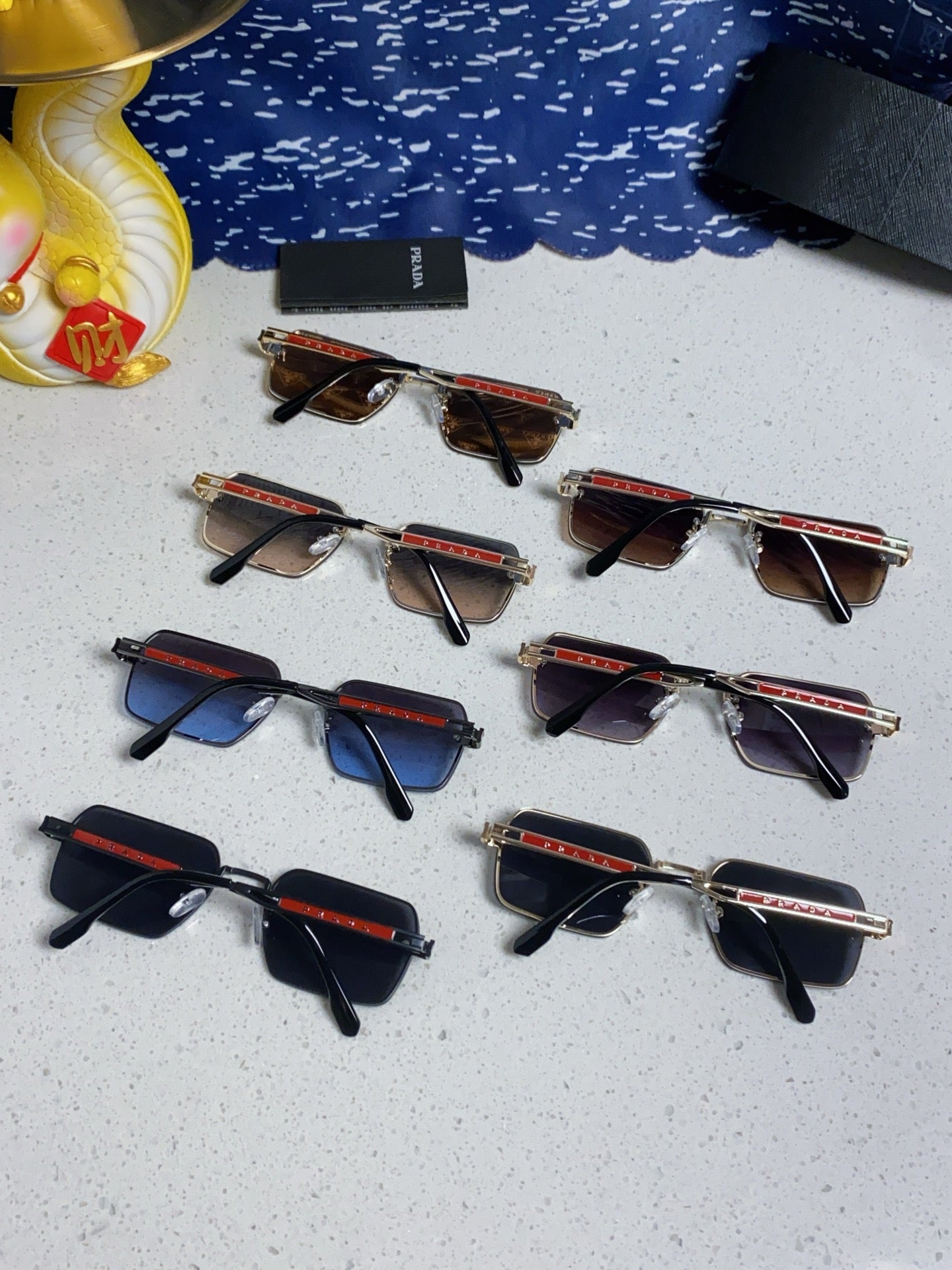Prada Fashion Blue Lens Sunglasses for Men & Women - 382686 - detail image 10