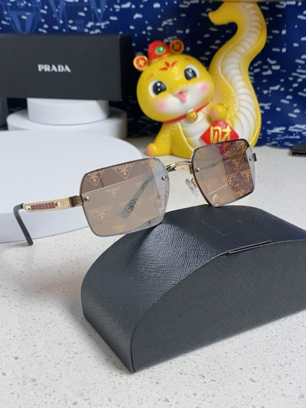 Prada Fashion Silver Lens Sunglasses for Men & Women - 382680 - detail image 9