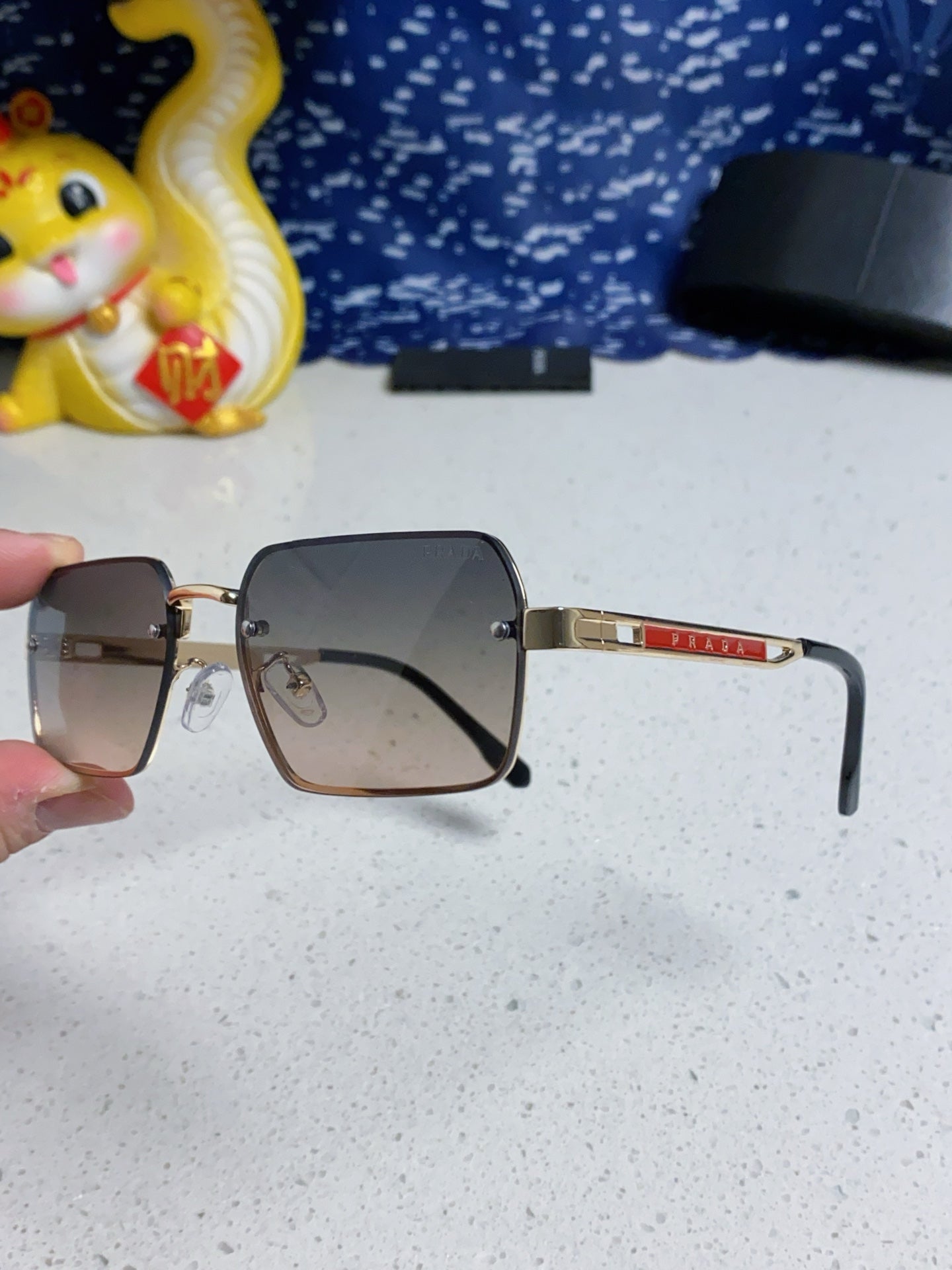 Prada Fashion Silver Lens Sunglasses for Men & Women - 382681 - detail image 6