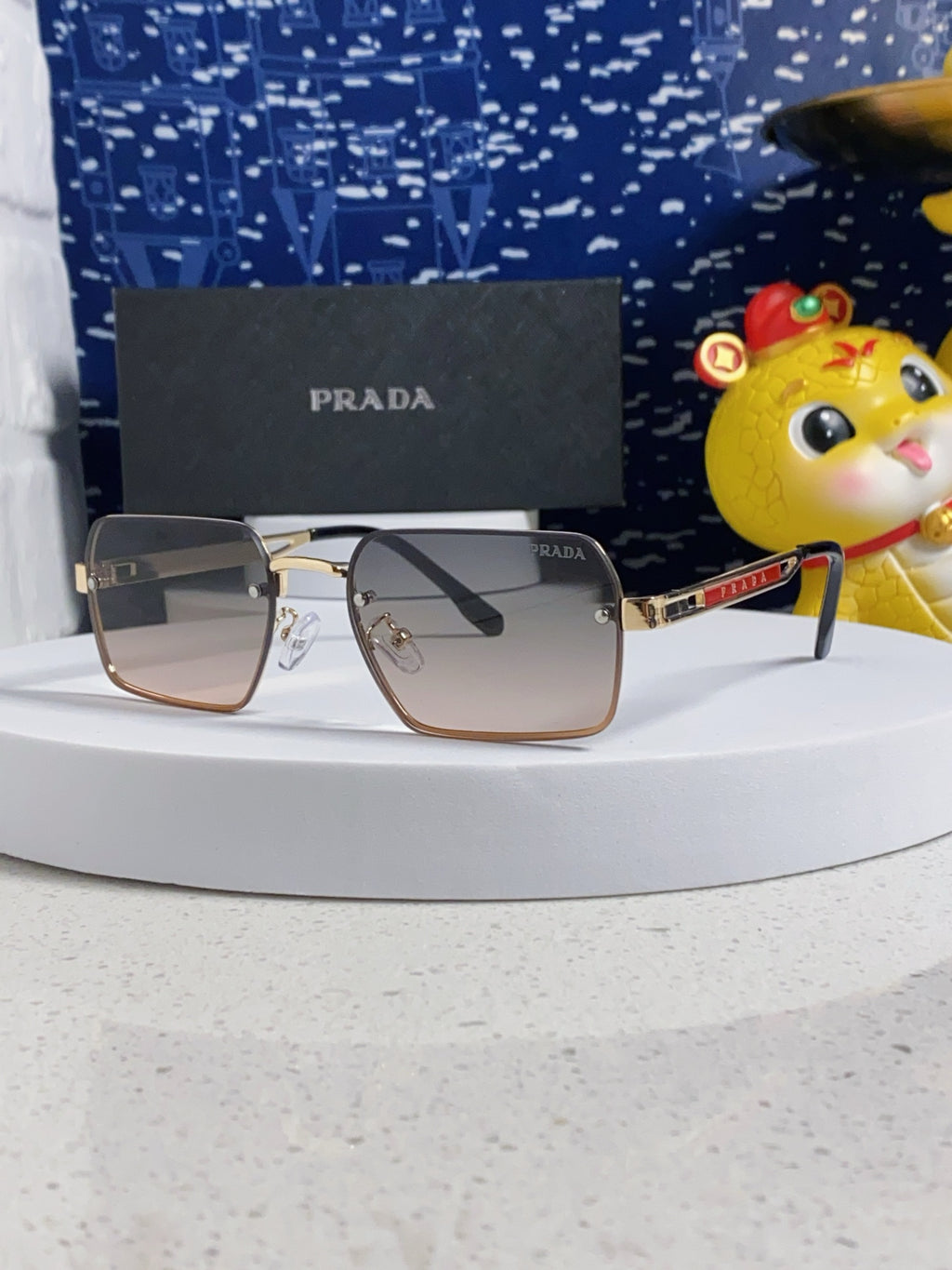 Prada Fashion Silver Lens Sunglasses for Men & Women - 382681
