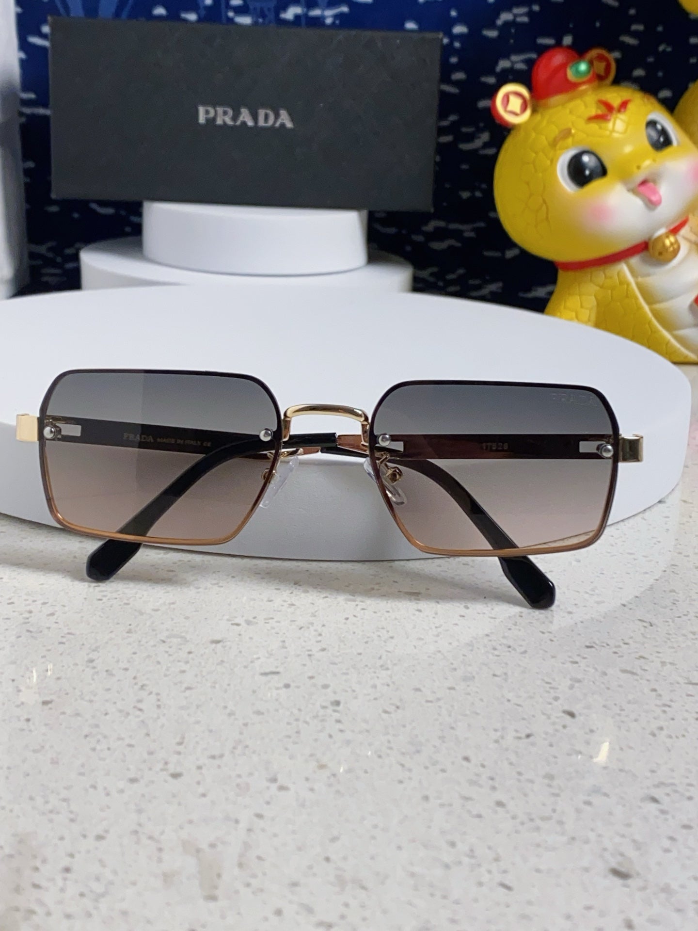 Prada Fashion Silver Lens Sunglasses for Men & Women - 382681 - detail image 8
