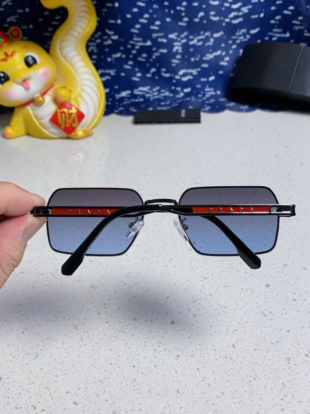 Prada Fashion Blue Lens Sunglasses for Men & Women - 382682 - detail image 5