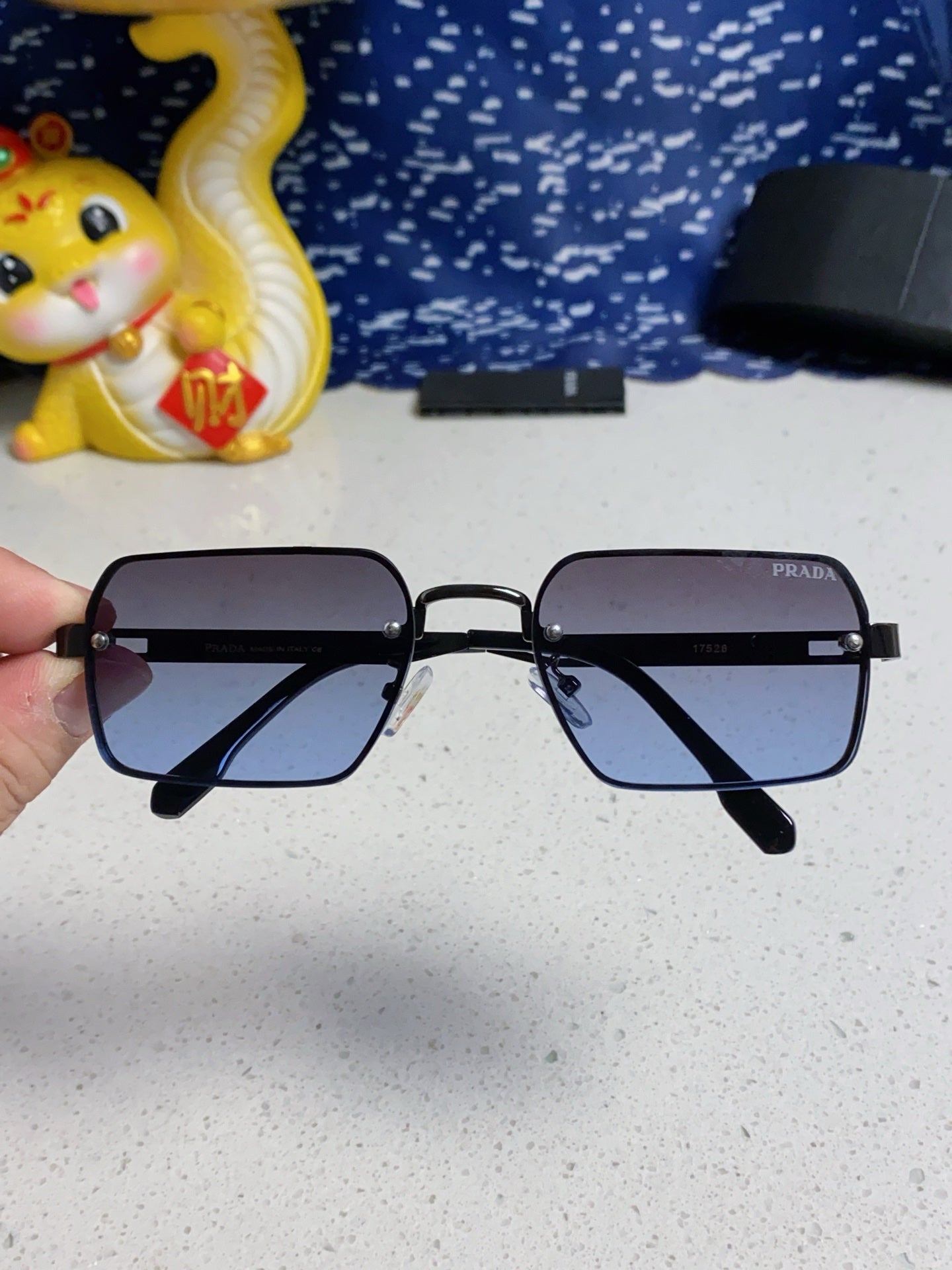 Prada Fashion Blue Lens Sunglasses for Men & Women - 382682 - detail image 4