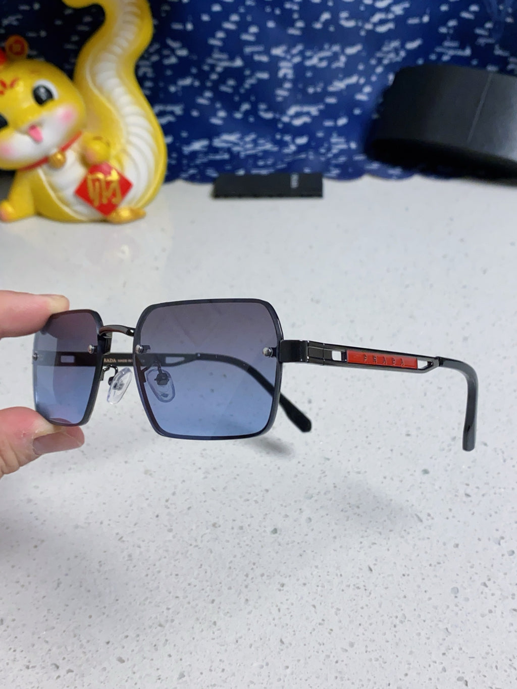 Prada Fashion Blue Lens Sunglasses for Men & Women - 382682 - detail image 6