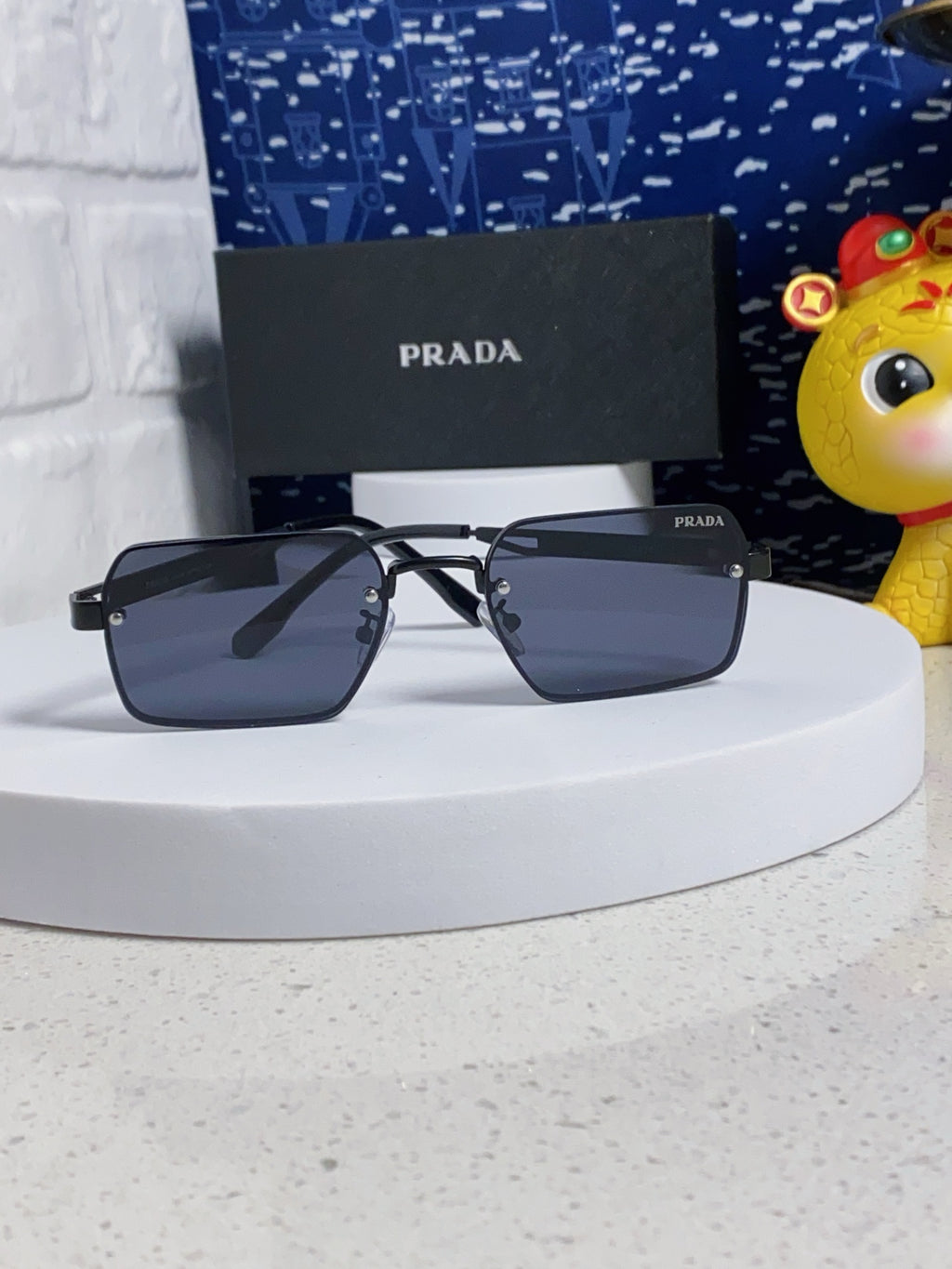 Prada Fashion Blue Lens Sunglasses for Men & Women - 382683 - detail image 2