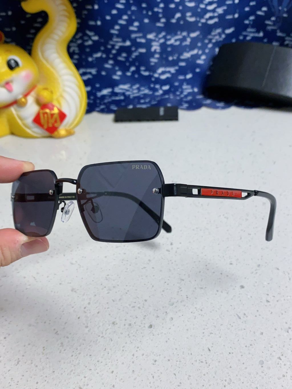 Prada Fashion Blue Lens Sunglasses for Men & Women - 382683 - detail image 6