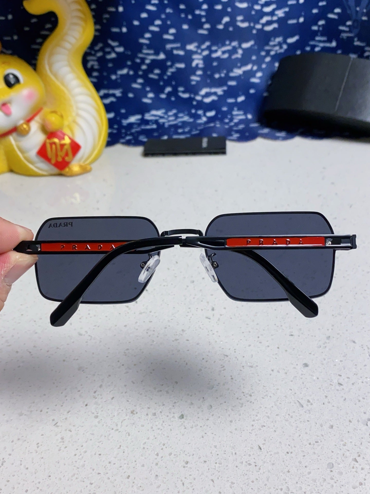 Prada Fashion Blue Lens Sunglasses for Men & Women - 382683 - detail image 5