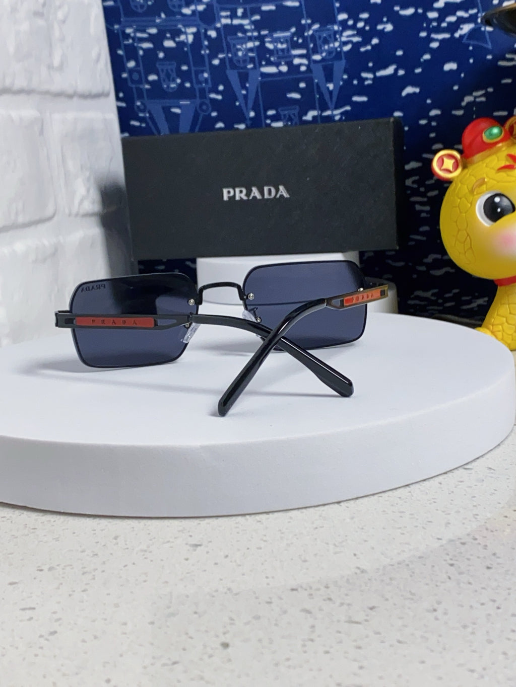 Prada Fashion Blue Lens Sunglasses for Men & Women - 382683 - detail image 3
