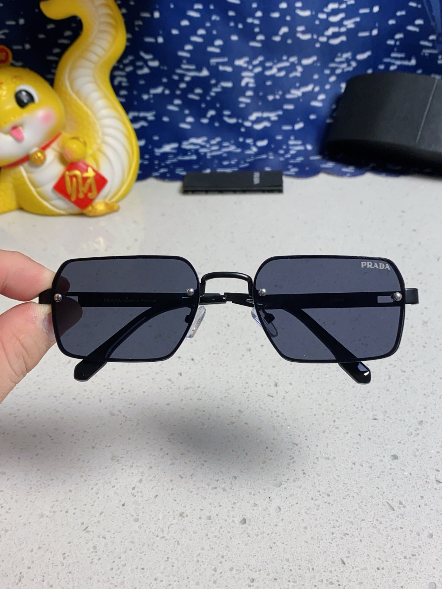 Prada Fashion Blue Lens Sunglasses for Men & Women - 382683 - detail image 4