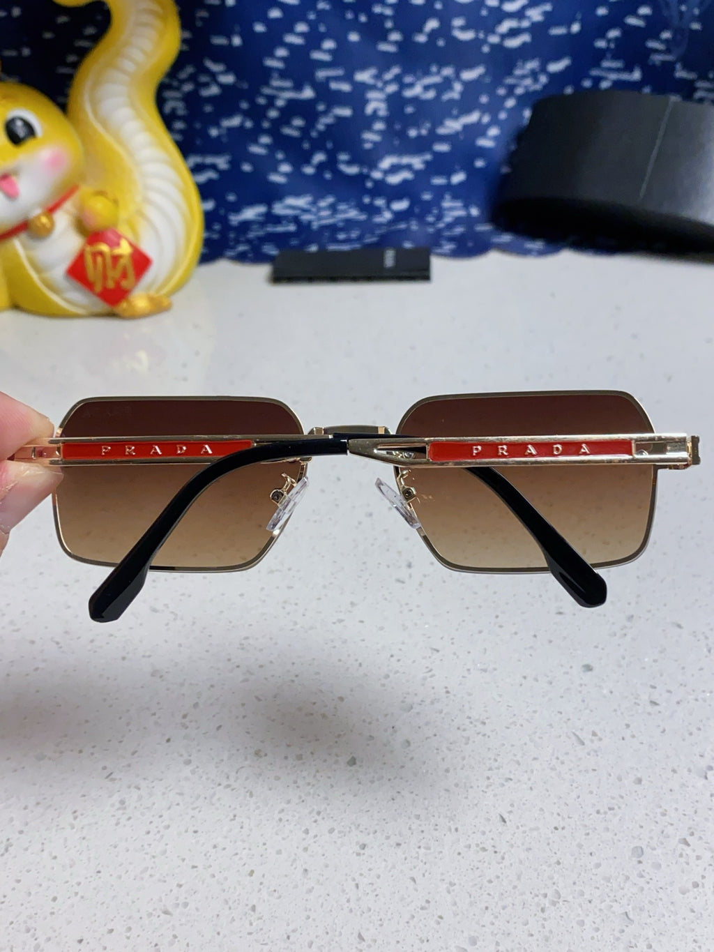 Prada Fashion Brown Lens Sunglasses for Men & Women - 382684 - detail image 5