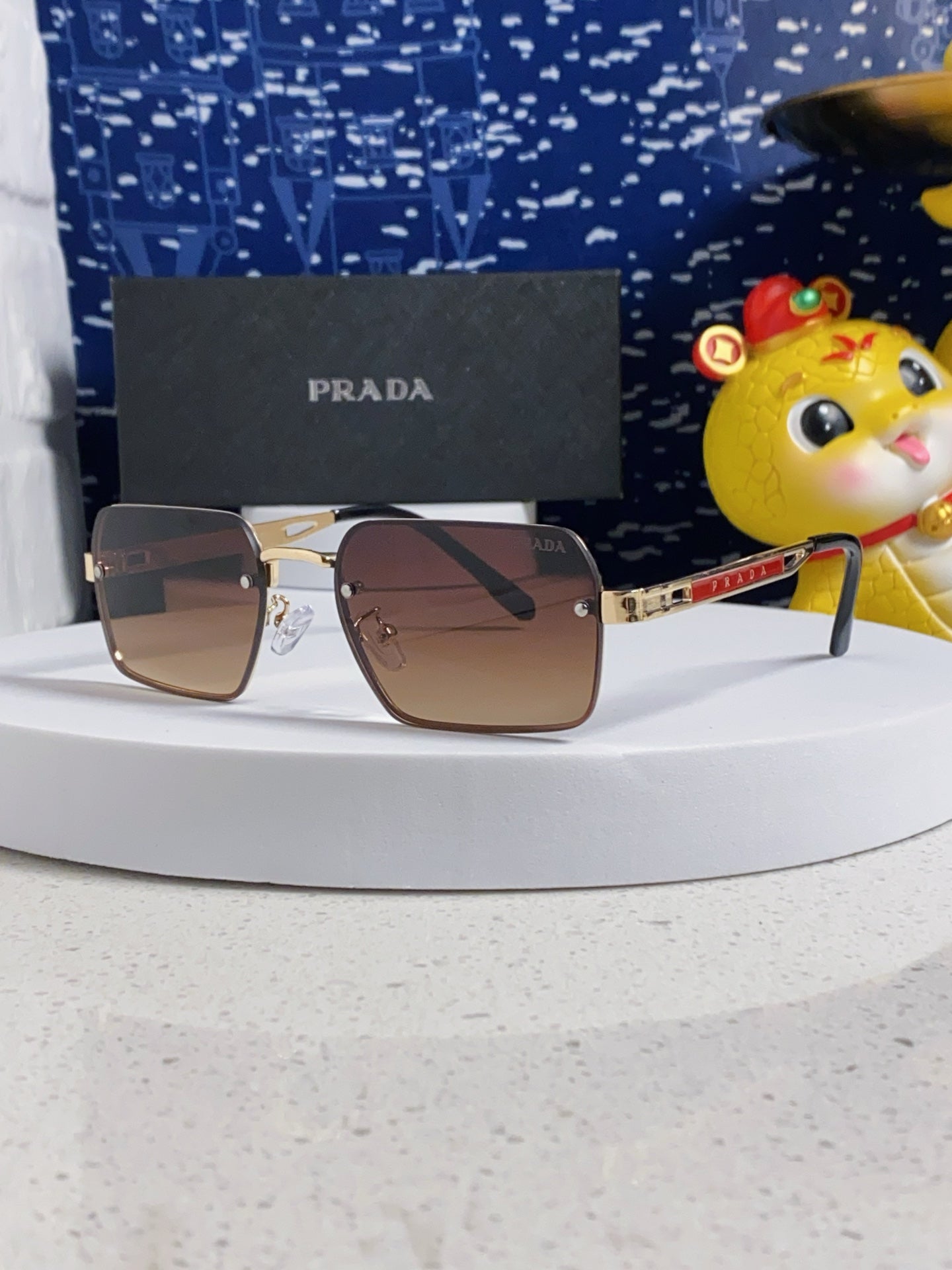 Prada Fashion Brown Lens Sunglasses for Men & Women - 382684
