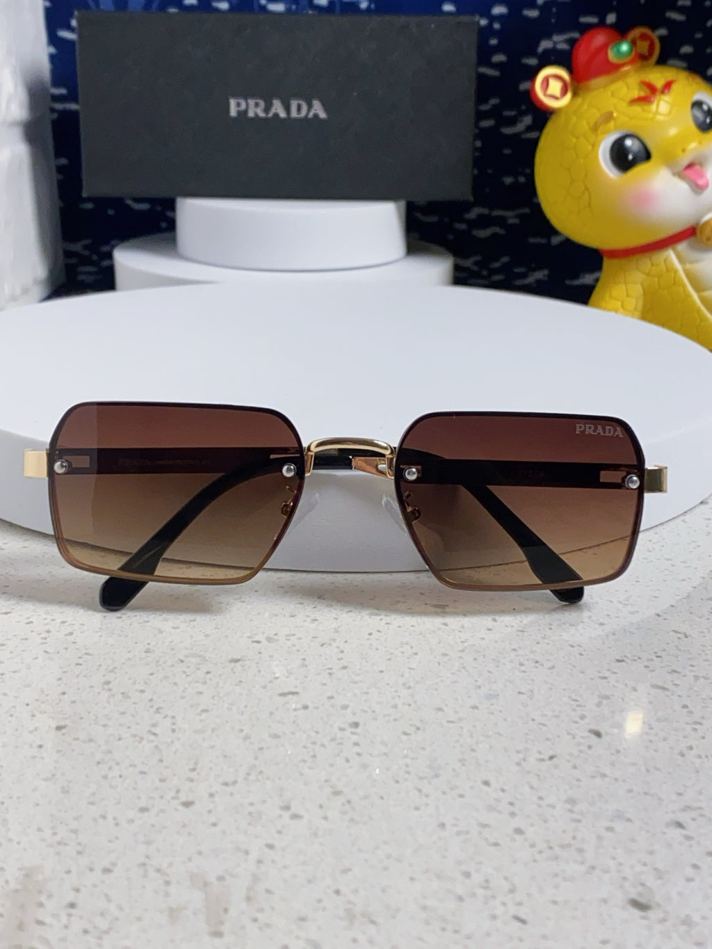 Prada Fashion Brown Lens Sunglasses for Men & Women - 382684 - detail image 8