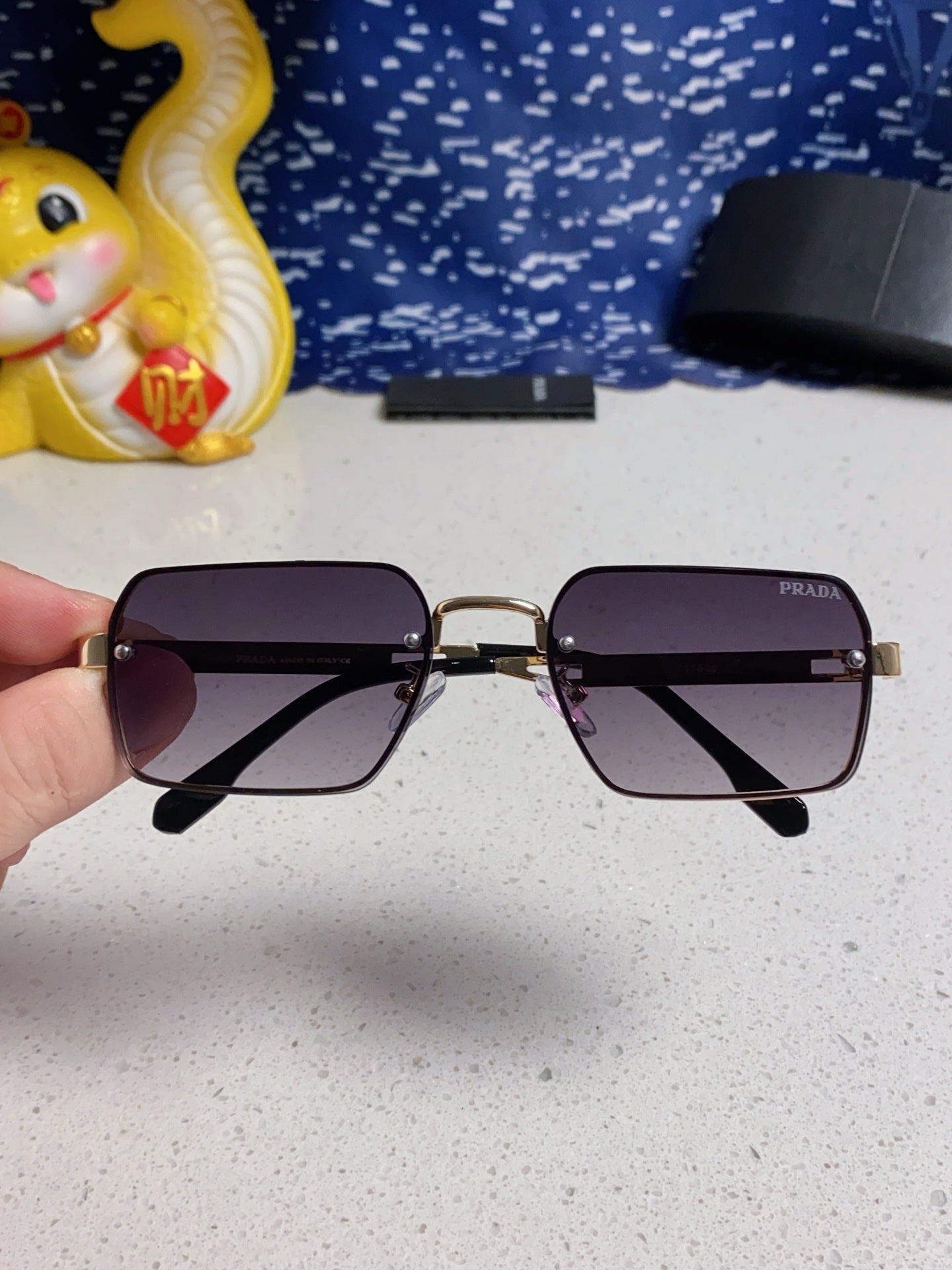 Prada Fashion Silver Lens Sunglasses for Men & Women - 382685 - detail image 4