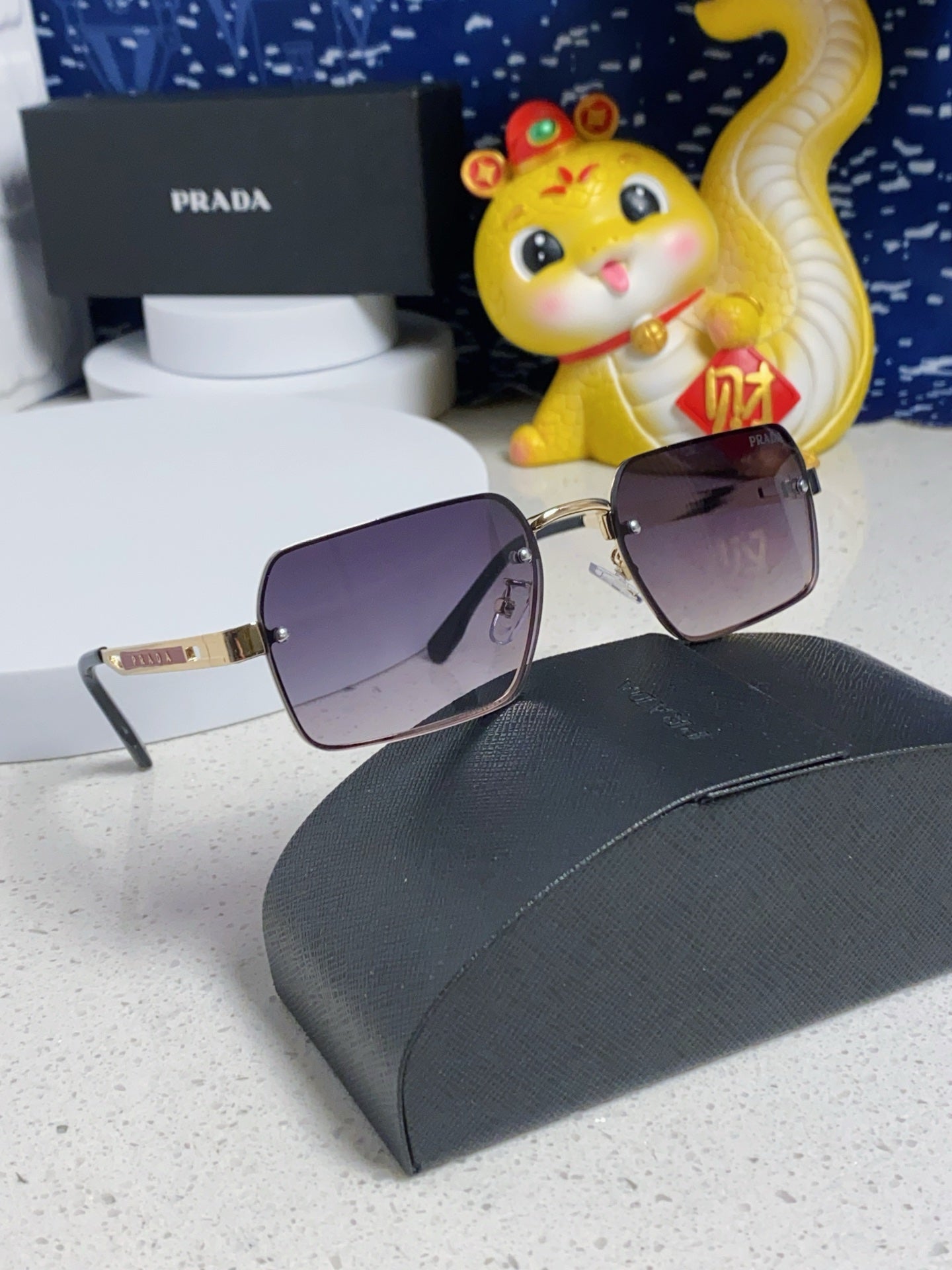 Prada Fashion Silver Lens Sunglasses for Men & Women - 382685 - detail image 9