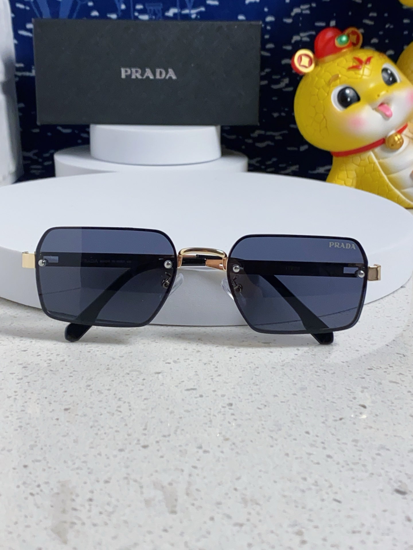 Prada Fashion Blue Lens Sunglasses for Men & Women - 382686 - detail image 8