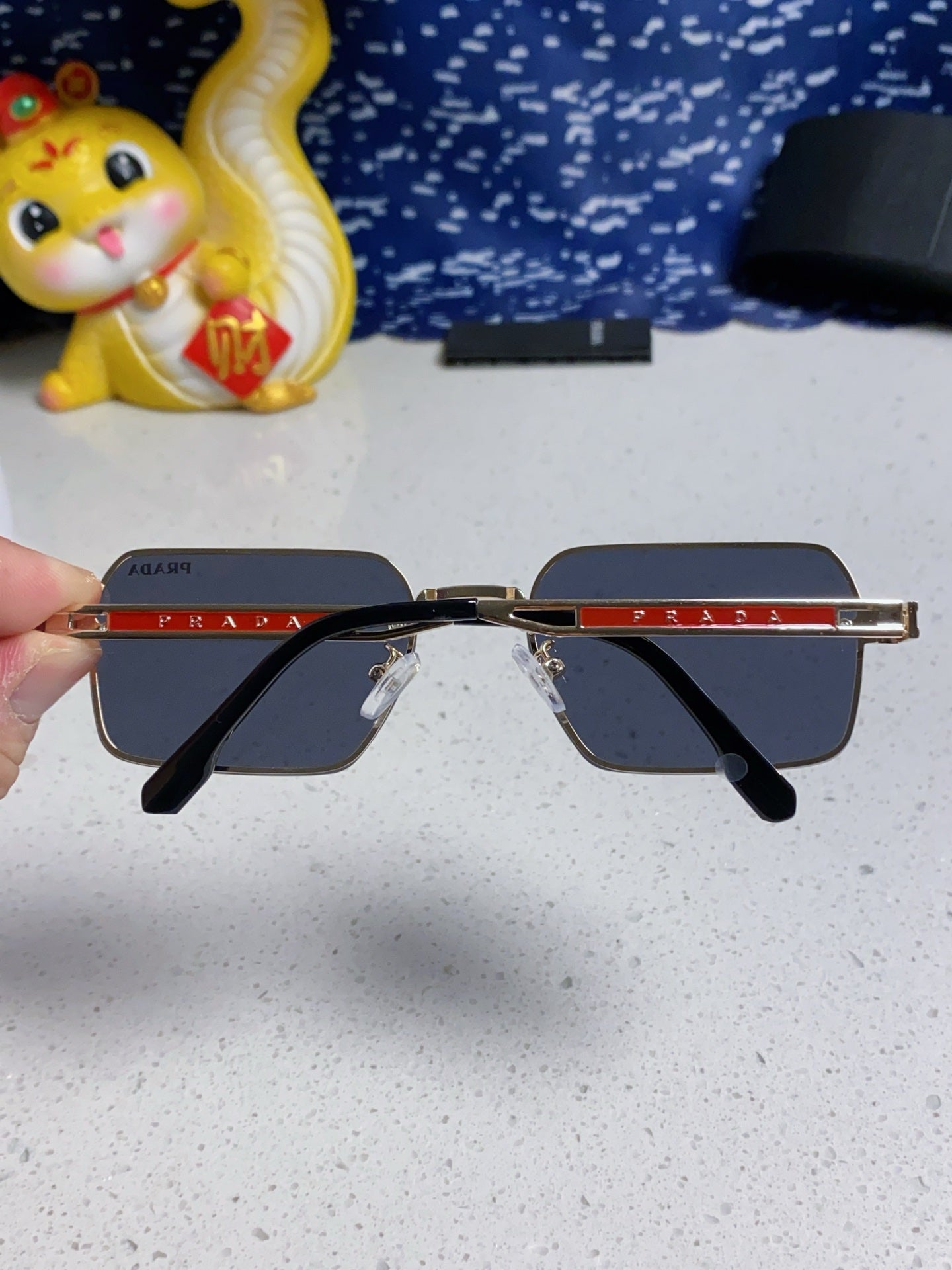 Prada Fashion Blue Lens Sunglasses for Men & Women - 382686 - detail image 5
