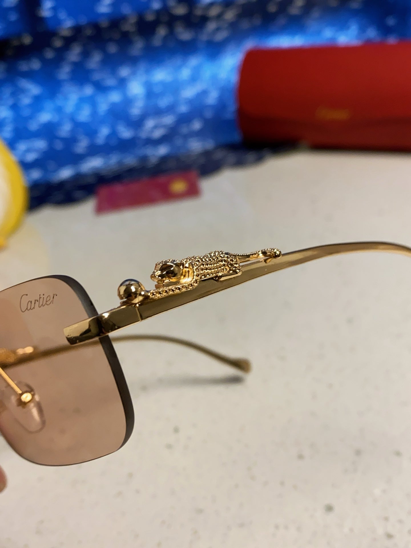 Cartier Fashion Silver Lens Sunglasses for Men & Women - 382741 - detail image 7