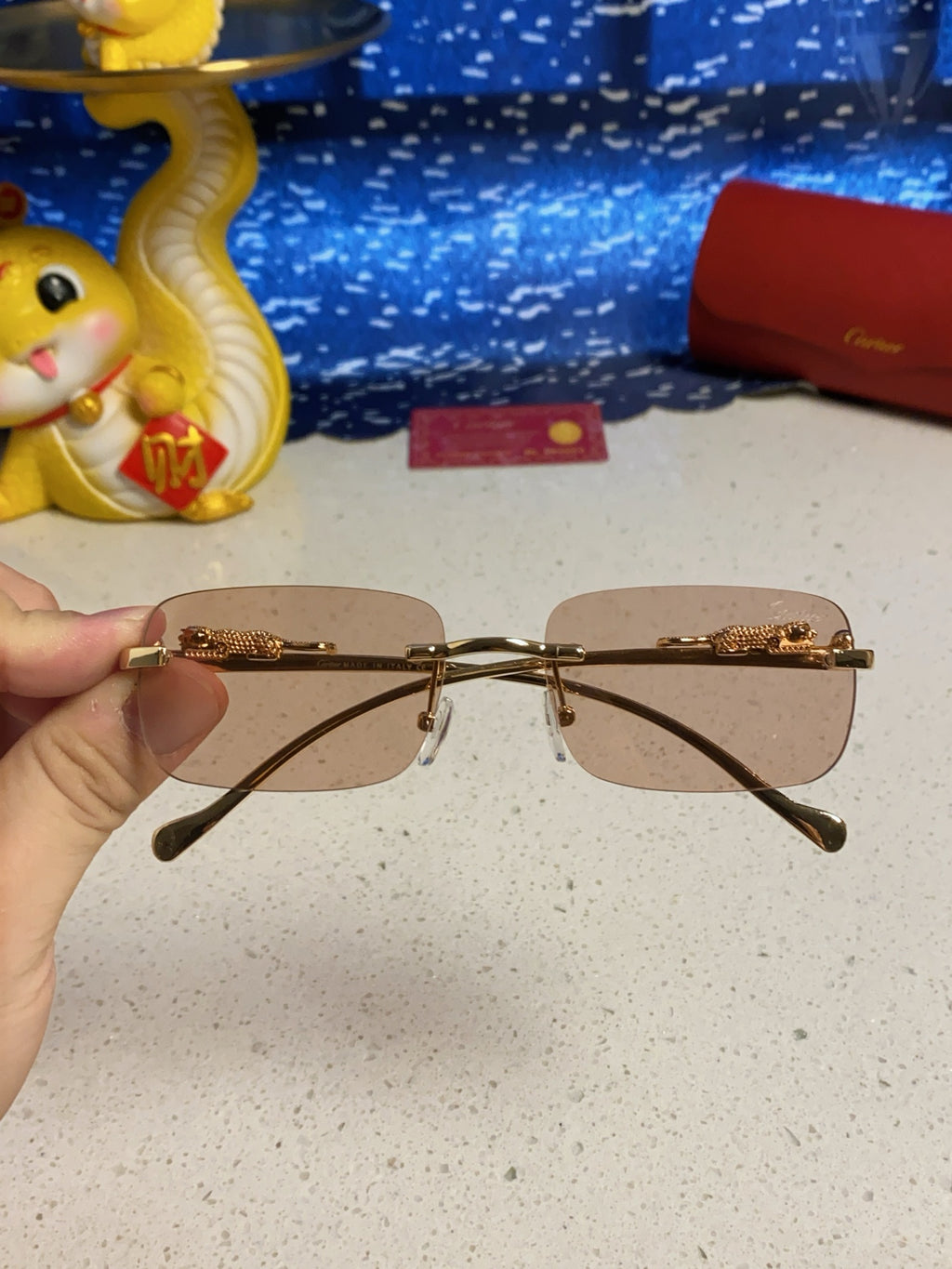 Cartier Fashion Silver Lens Sunglasses for Men & Women - 382741 - detail image 4