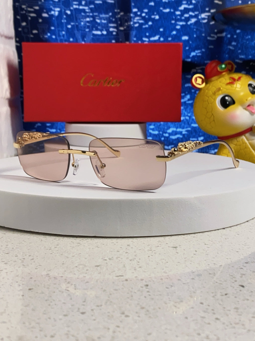 Cartier Fashion Silver Lens Sunglasses for Men & Women - 382741